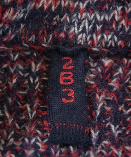 2B3（トゥービーフリー）カーディガン 紺 サイズ:48(L位) メンズ/2200676284096