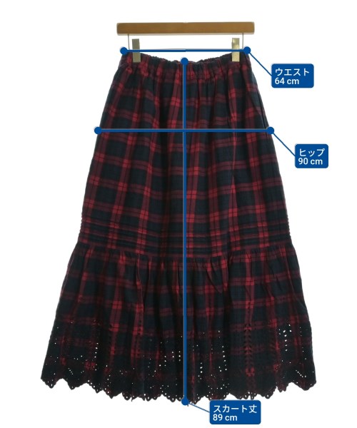 ichi（イチ）ロング・マキシ丈スカート 赤 サイズ:-(M位) レディース/2200612817111