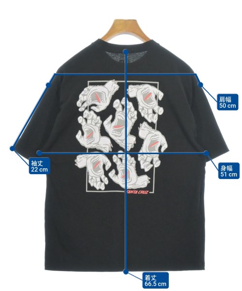 SANTA CRUZ（サンタクルーズ）Tシャツ・カットソー 黒 サイズ:S メンズ/2200672945908