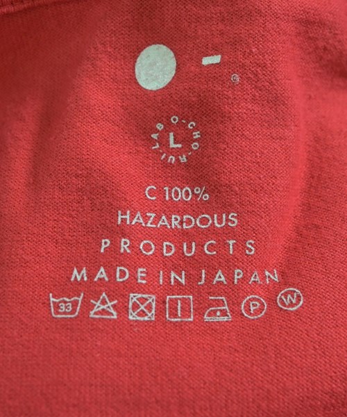 O-(0-CHO-RUI.LAB)（オーレイチョウルイ）Tシャツ・カットソー 赤 サイズ:L メンズ/2200629696105