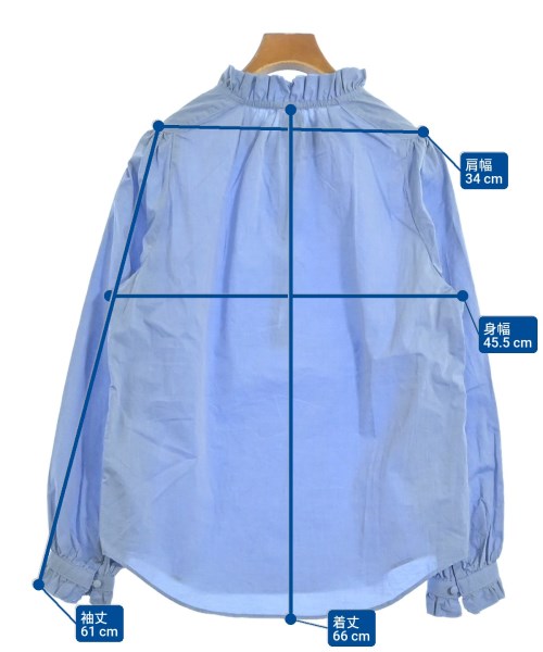 a Piece of Library（アピースオブライブラリー）ブラウス 青 サイズ:F レディース/2200675491099