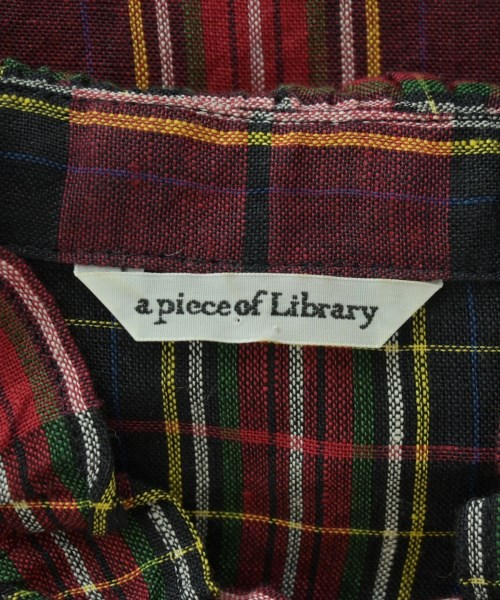 a Piece of Library（アピースオブライブラリー）カジュアルシャツ 赤 サイズ:F レディース/2200668812191