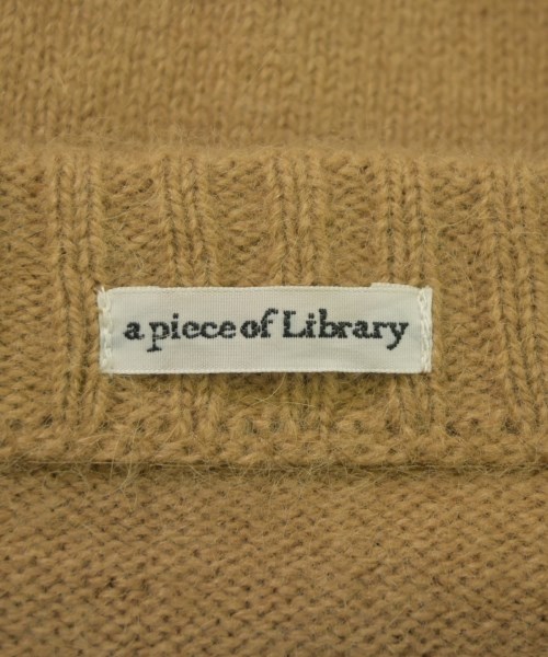 a Piece of Library（アピースオブライブラリー）ニット・セーター 茶 サイズ:F レディース/2200668329019