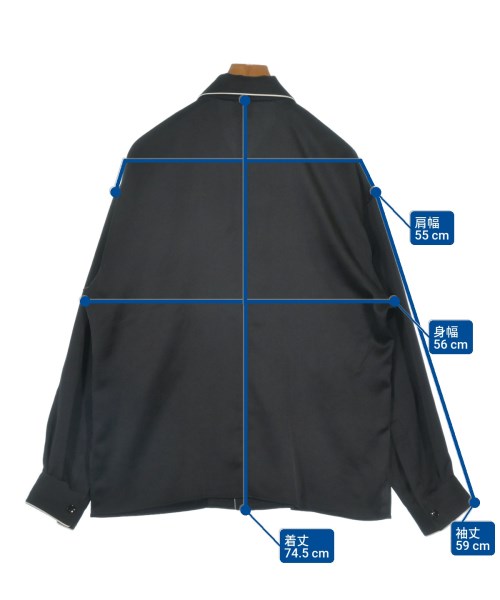 renoma（レノマ）カジュアルシャツ 黒 サイズ:46(M位) メンズ/2200638230017