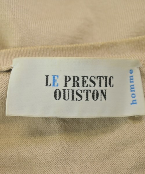 LA PRESTIC OUISTON（ラプレスティックウィストン）ニット・セーター ベージュ サイズ:L メンズ/2200664760229