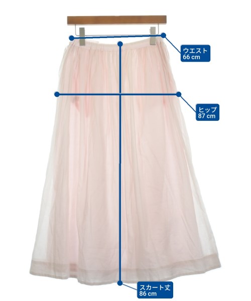 MAXOU（マクゾゥ）ロング・マキシ丈スカート ピンク サイズ:2(M位) レディース/2200609524565