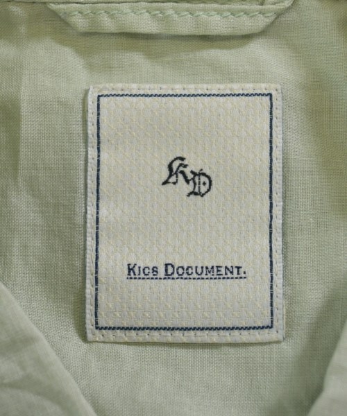 KICS DOCUMENT（キクスドキュメント）カジュアルシャツ 緑 サイズ:4(XL位) メンズ/2200645916102