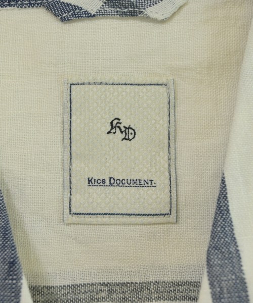 KICS DOCUMENT（キクスドキュメント）カジュアルシャツ 白 サイズ:4(XL位) メンズ/2200710757098