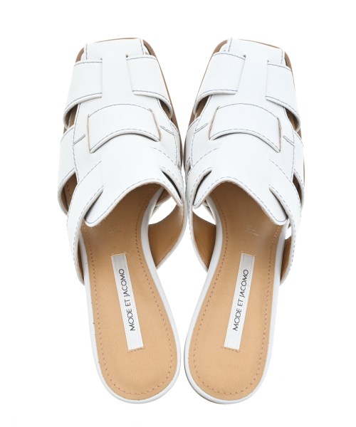 MODE ET JACOMO（モードエジャコモ）サンダル 白 サイズ:24cm レディース/2200613408028