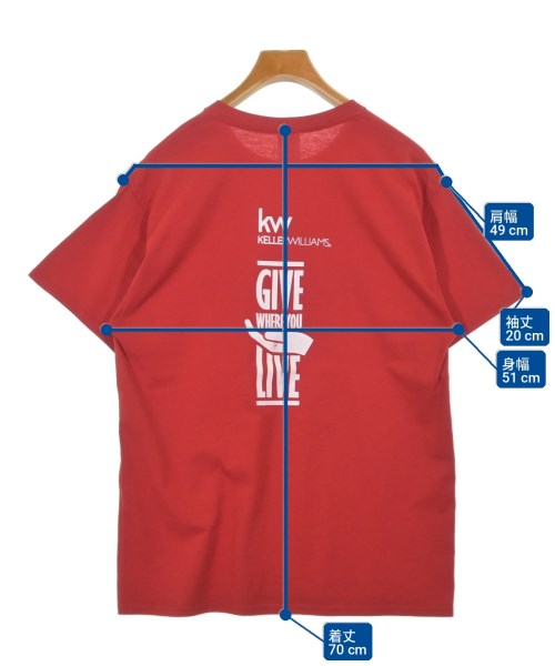 JERZEES（ジャージーズ）Tシャツ・カットソー 赤 サイズ:L メンズ/2200703673312