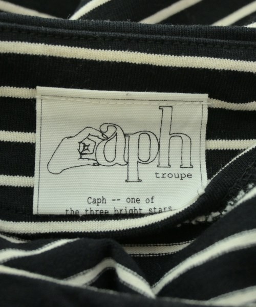 caph troupe（カーフトゥループ）Tシャツ・カットソー 黒 サイズ:F レディース/2200624579052