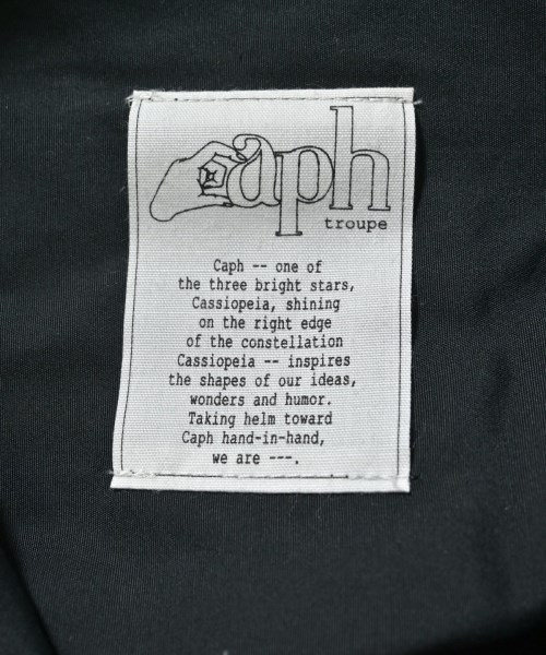 caph troupe（カーフトゥループ）シャツワンピース 黒 サイズ:F レディース/2200648453123