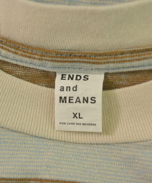ENDS and MEANS（エンズアンドミーンズ）Tシャツ・カットソー 青 サイズ:XL メンズ/2200636433052