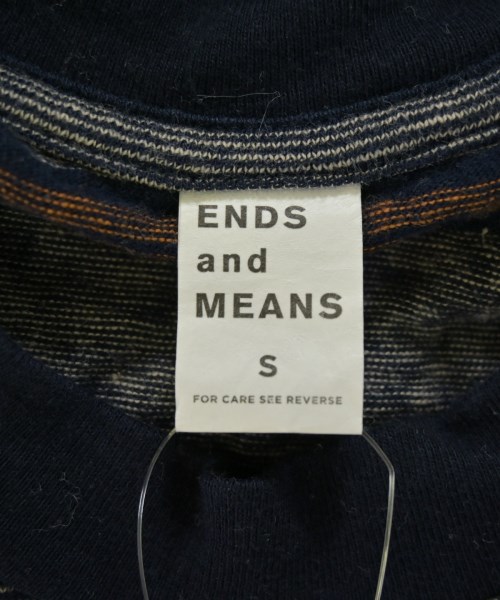 ENDS and MEANS（エンズアンドミーンズ）Tシャツ・カットソー 紺 サイズ:S メンズ/2200718832049