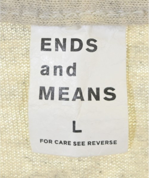 ENDS and MEANS（エンズアンドミーンズ）Tシャツ・カットソー ベージュ サイズ:L メンズ/2200643850125