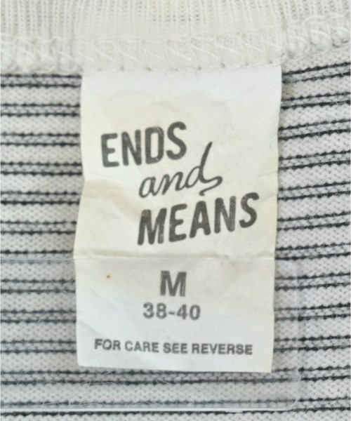 ENDS and MEANS（エンズアンドミーンズ）Tシャツ・カットソー 白 サイズ:M メンズ/2200652793215