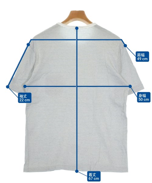 ENDS and MEANS（エンズアンドミーンズ）Tシャツ・カットソー 白 サイズ:M メンズ/2200652793215