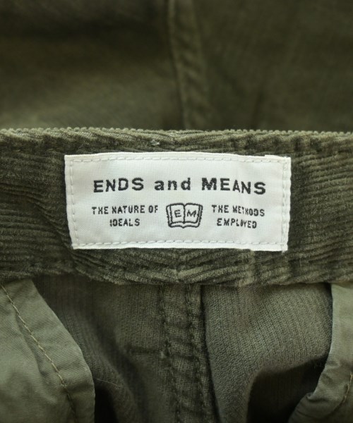 ENDS and MEANS（エンズアンドミーンズ）カーゴパンツ カーキ サイズ:S メンズ/2200652793826