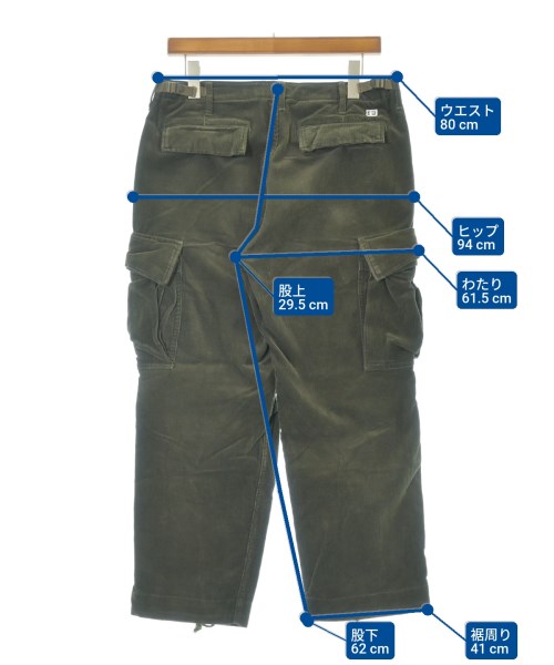 ENDS and MEANS（エンズアンドミーンズ）カーゴパンツ カーキ サイズ:S メンズ/2200652793826