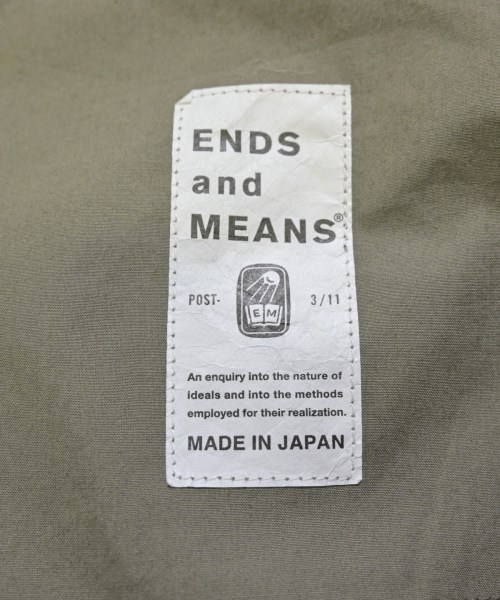 ENDS and MEANS（エンズアンドミーンズ）チノパン ベージュ サイズ:M メンズ/2200717869022