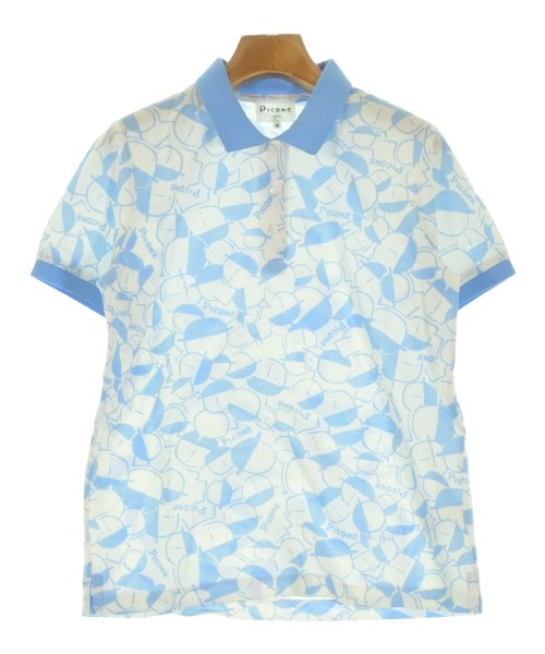 PICONE CLUB(ピッコーネクラブ)ポロシャツ 青 サイズ:2(M位)/2200640120214