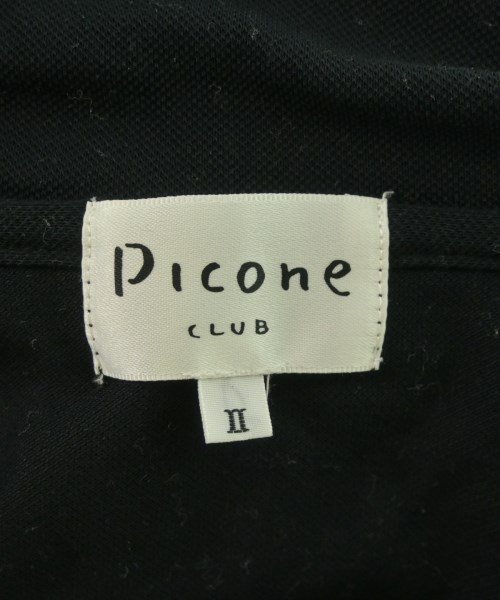 PICONE CLUB（ピッコーネクラブ）ポロシャツ 黒 サイズ:2(M位) レディース/2200640120221