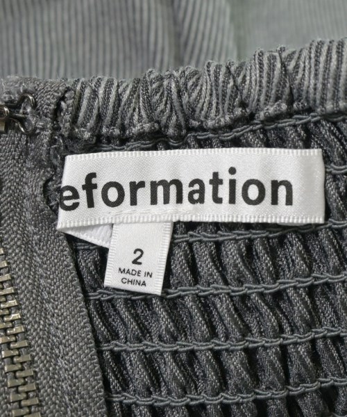 REFORMATION（リフォーメーション）ワンピース グレー サイズ:2(M位) レディース/2200623753125