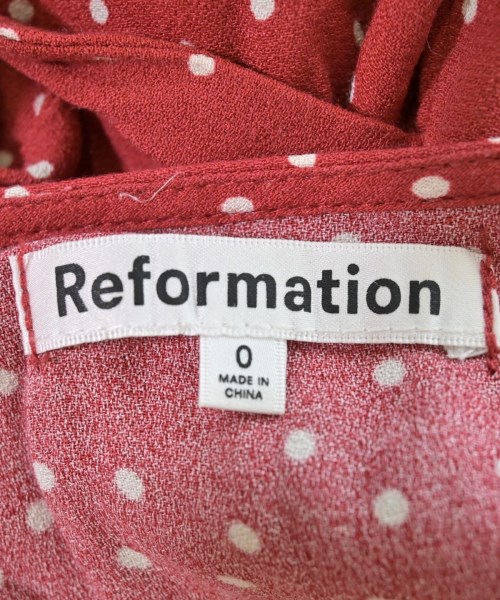 REFORMATION（リフォーメーション）ワンピース 赤 サイズ:0(XS位) レディース/2200614379037