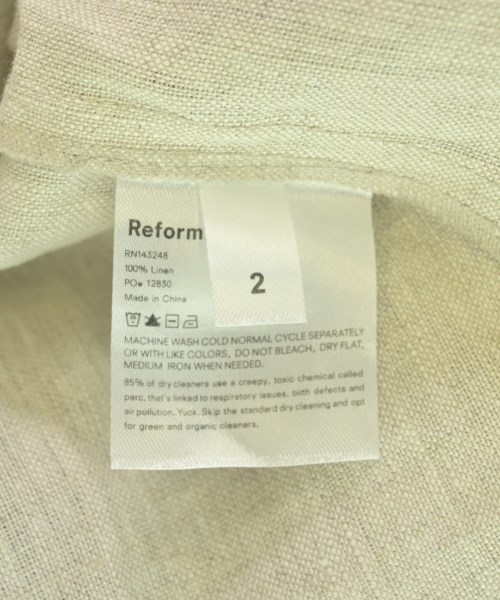 REFORMATION（リフォーメーション）ブラウス ベージュ サイズ:2(M位) レディース/2200703555731