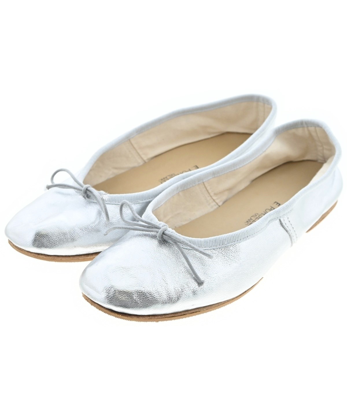 E.PORSELLI（ポルセリ）バレエシューズ/オペラシューズ シルバー