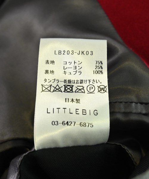 LITTLEBIG（リトルビッグ）カジュアルジャケット 赤 サイズ:44(S位) メンズ/2200699399036