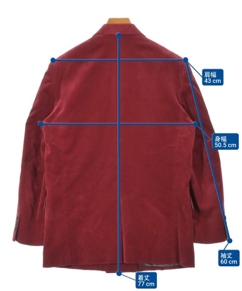 LITTLEBIG（リトルビッグ）テーラードジャケット 赤 サイズ:44(S位) メンズ/2200670414062