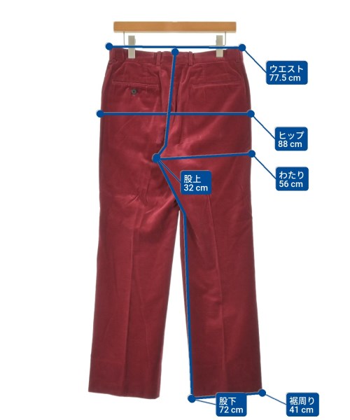 LITTLEBIG（リトルビッグ）スラックス 赤 サイズ:44(S位) メンズ/2200670414079