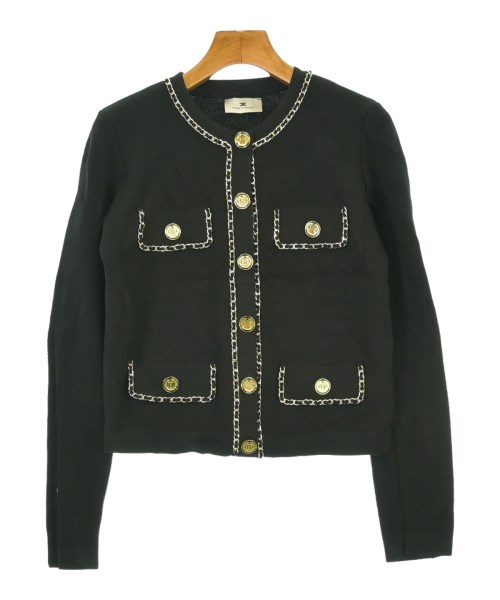 ELISABETTA FRANCHI(エリザベッタフランキ)カーディガン 黒 サイズ:40(M位)/2200642450012