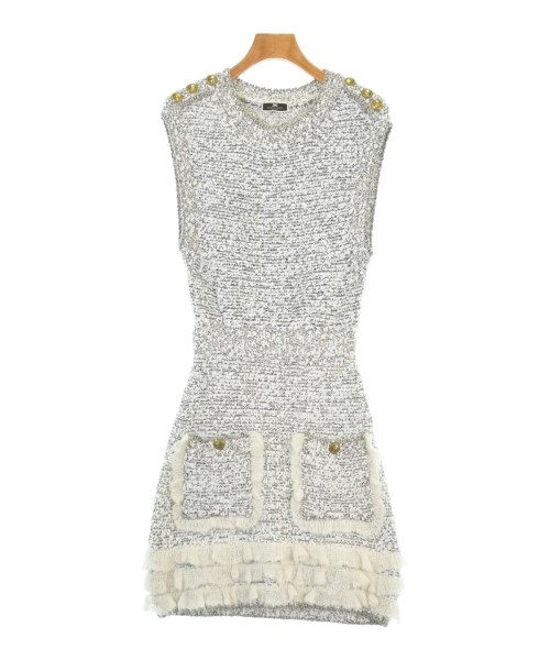 ELISABETTA FRANCHI(エリザベッタフランキ)ワンピース 白 サイズ:38(S位)/2200673157072