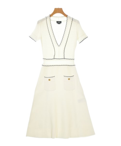 ELISABETTA FRANCHI(エリザベッタフランキ)ワンピース 白 サイズ:38(S位)/2200680538062