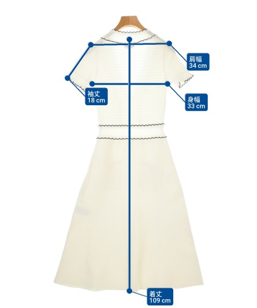 ELISABETTA FRANCHI（エリザベッタフランキ）ワンピース 白 サイズ:38(S位) レディース/2200680538062