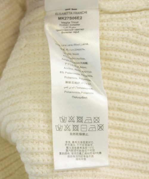 ELISABETTA FRANCHI（エリザベッタフランキ）ニット・セーター 白 サイズ:-(XS位) レディース/2200710381132