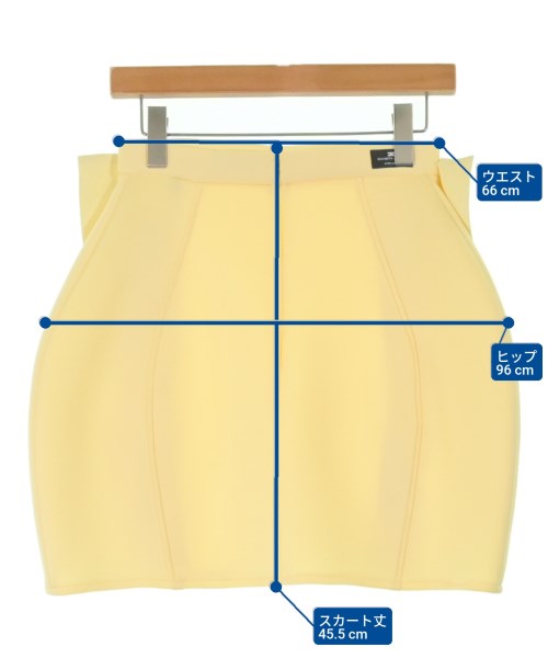 ELISABETTA FRANCHI（エリザベッタフランキ）ミニスカート 黄 サイズ:40(M位) レディース/2200667137189