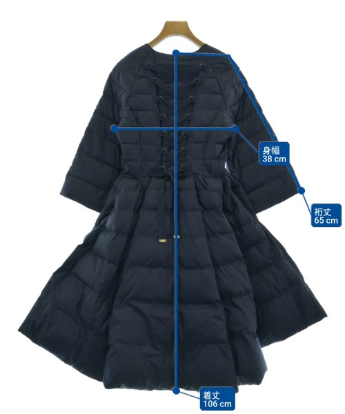 ELISABETTA FRANCHI（エリザベッタフランキ）ダウンコート 紺 サイズ:40(M位) レディース/2200722662113