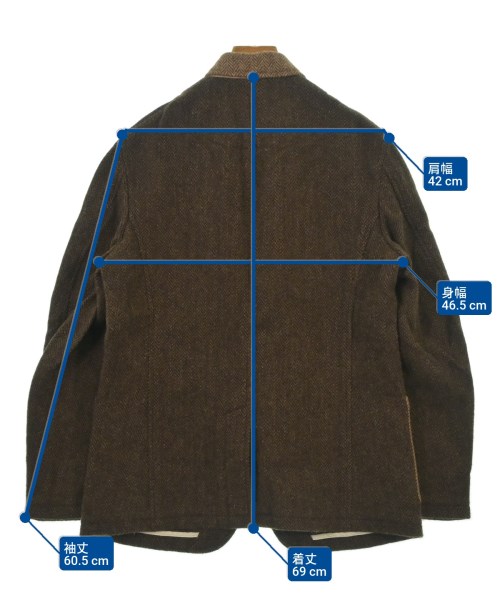 Hummingbirds'hill（ハミングバーズヒル）カジュアルジャケット 茶 サイズ:3(L位) メンズ/2200637042017