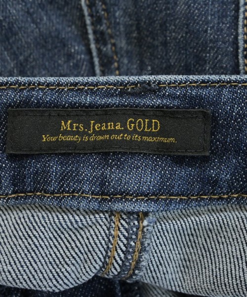 Mrs. Jeana GOLD（ミセスジーナゴールド）デニムパンツ 青 サイズ:64(L位) レディース/2200612537149