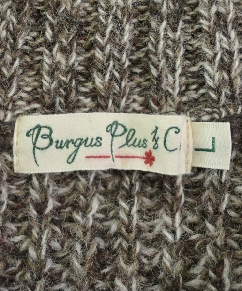BURGUS PLUS（バーガスプラス）ニット・セーター 茶 サイズ:L メンズ/2200612128071