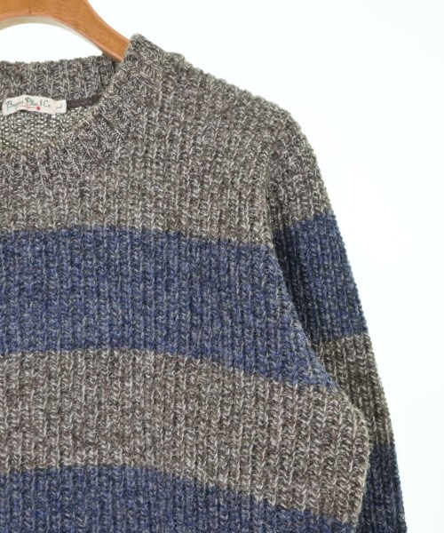 BURGUS PLUS（バーガスプラス）ニット・セーター 茶 サイズ:L メンズ/2200612128071