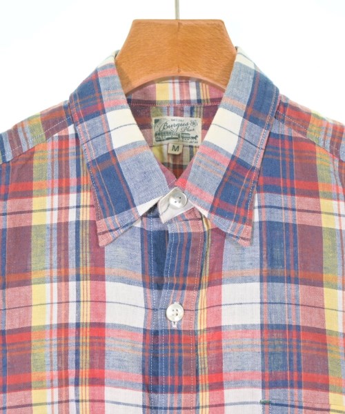 BURGUS PLUS（バーガスプラス）カジュアルシャツ 紺 サイズ:M メンズ/2200639198101