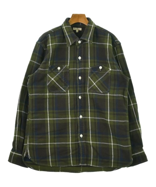 BURGUS PLUS(バーガスプラス)カジュアルシャツ カーキ サイズ:XL/2200645535167