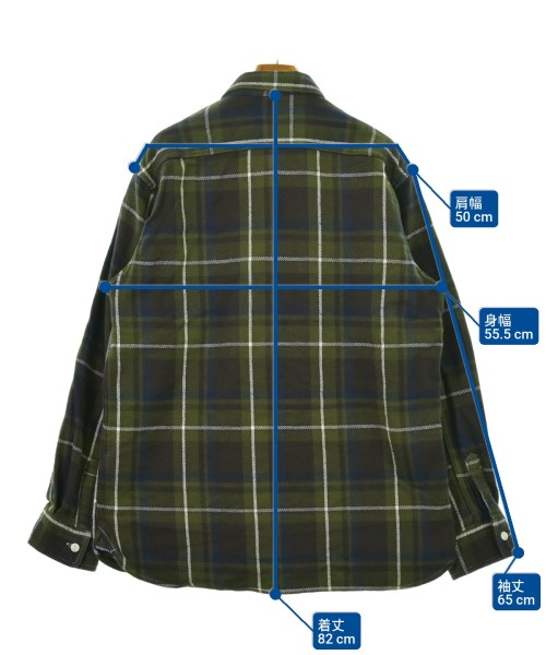 BURGUS PLUS（バーガスプラス）カジュアルシャツ カーキ サイズ:XL メンズ/2200645535167