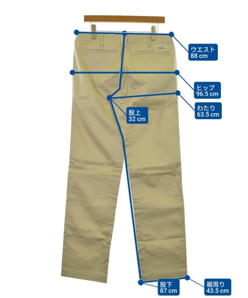 BURGUS PLUS（バーガスプラス）チノパン ベージュ サイズ:33(L位) メンズ/2200645535365