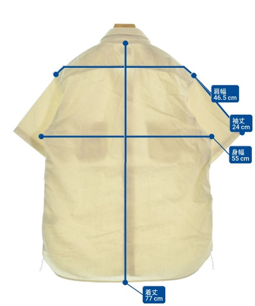 BURGUS PLUS（バーガスプラス）カジュアルシャツ 白 サイズ:XL メンズ/2200718900083