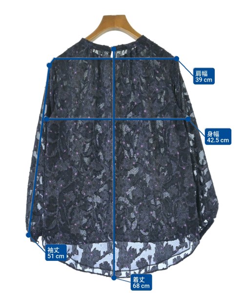 anni plus（アニープラス）ブラウス 紺 サイズ:1(S位) レディース/2200619798123